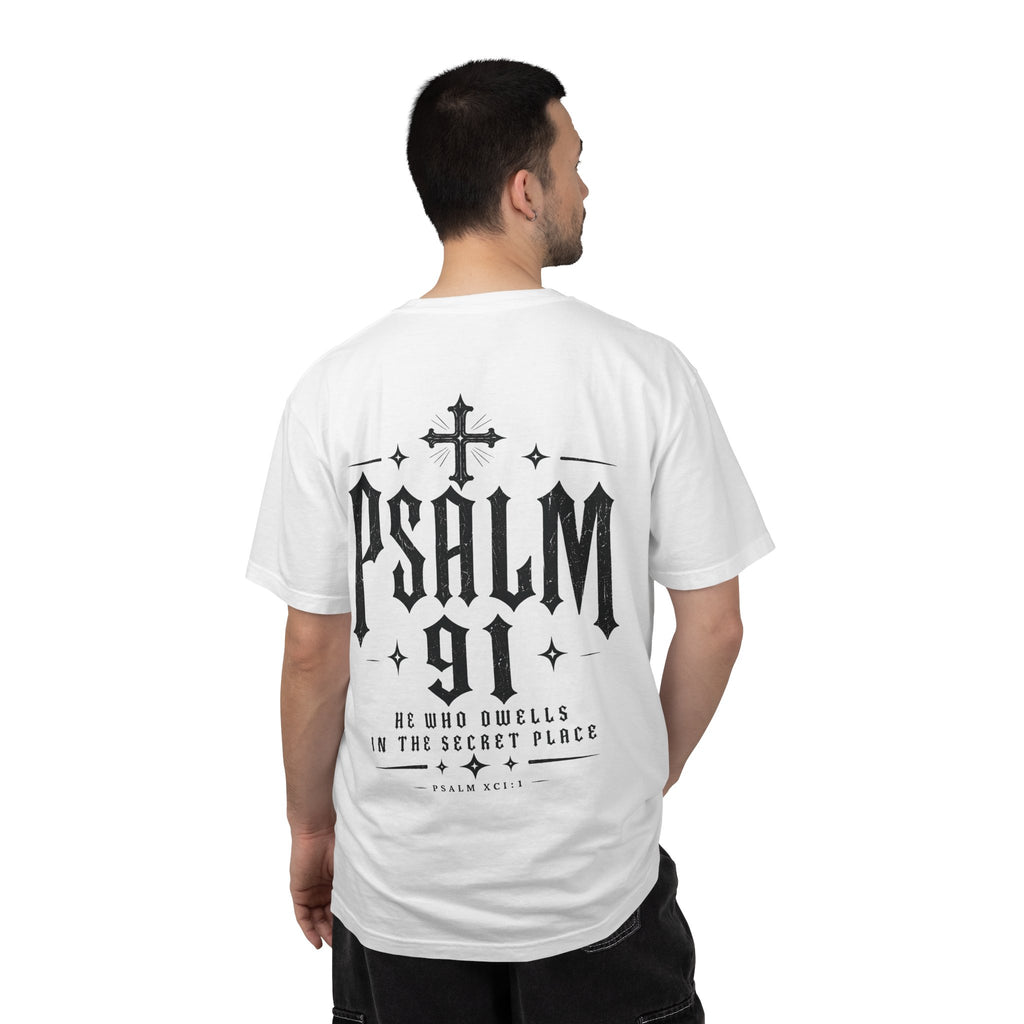 Psalm 91 T‑Shirt — He Who Dwells in the Secret Place Christian Tee