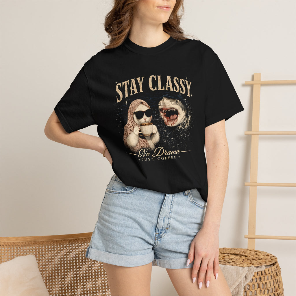 Stay Classy Otter T-Shirt — Cute Animal Graphic Tee