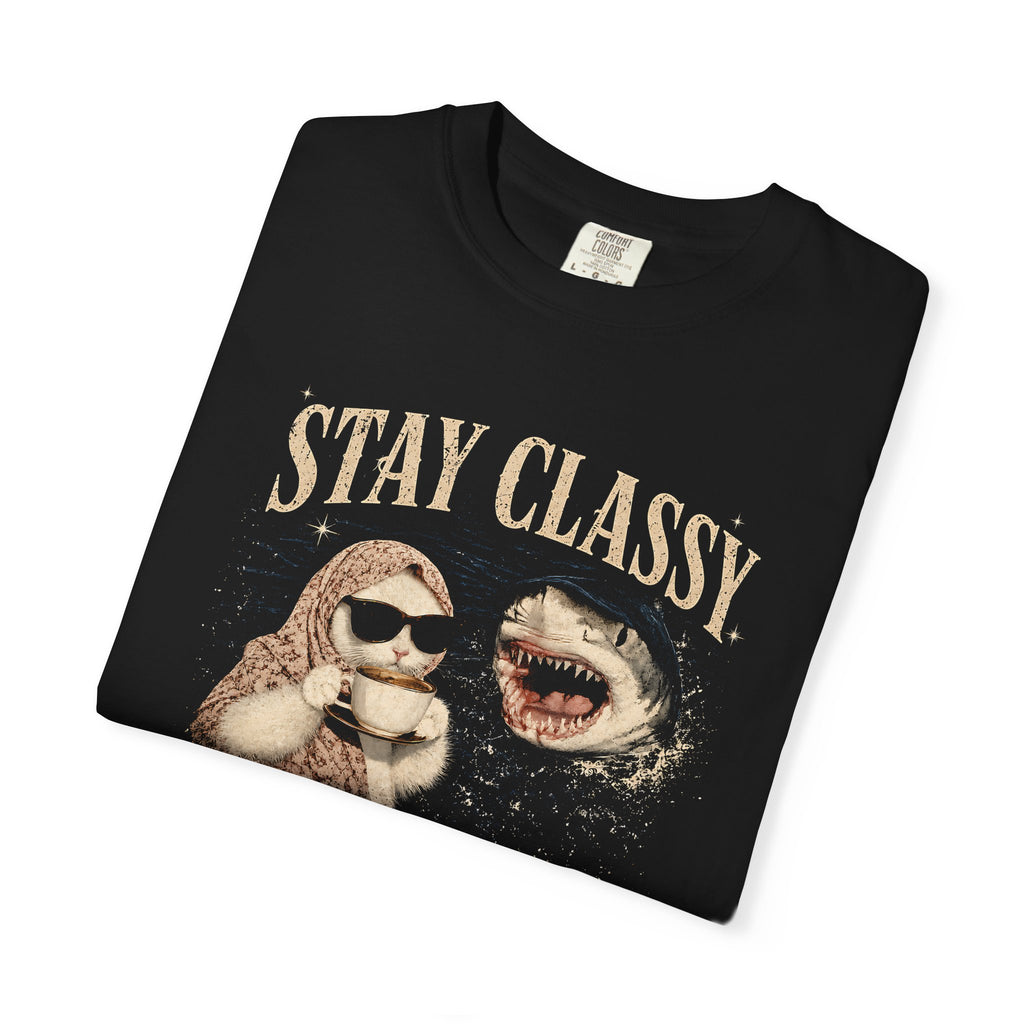 Stay Classy Otter T-Shirt — Cute Animal Graphic Tee