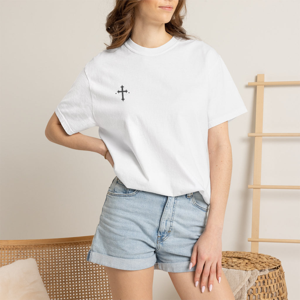 Jesus Is My Shepherd T-Shirt — Faith Graphic Tee with Cross (Psalm 23)