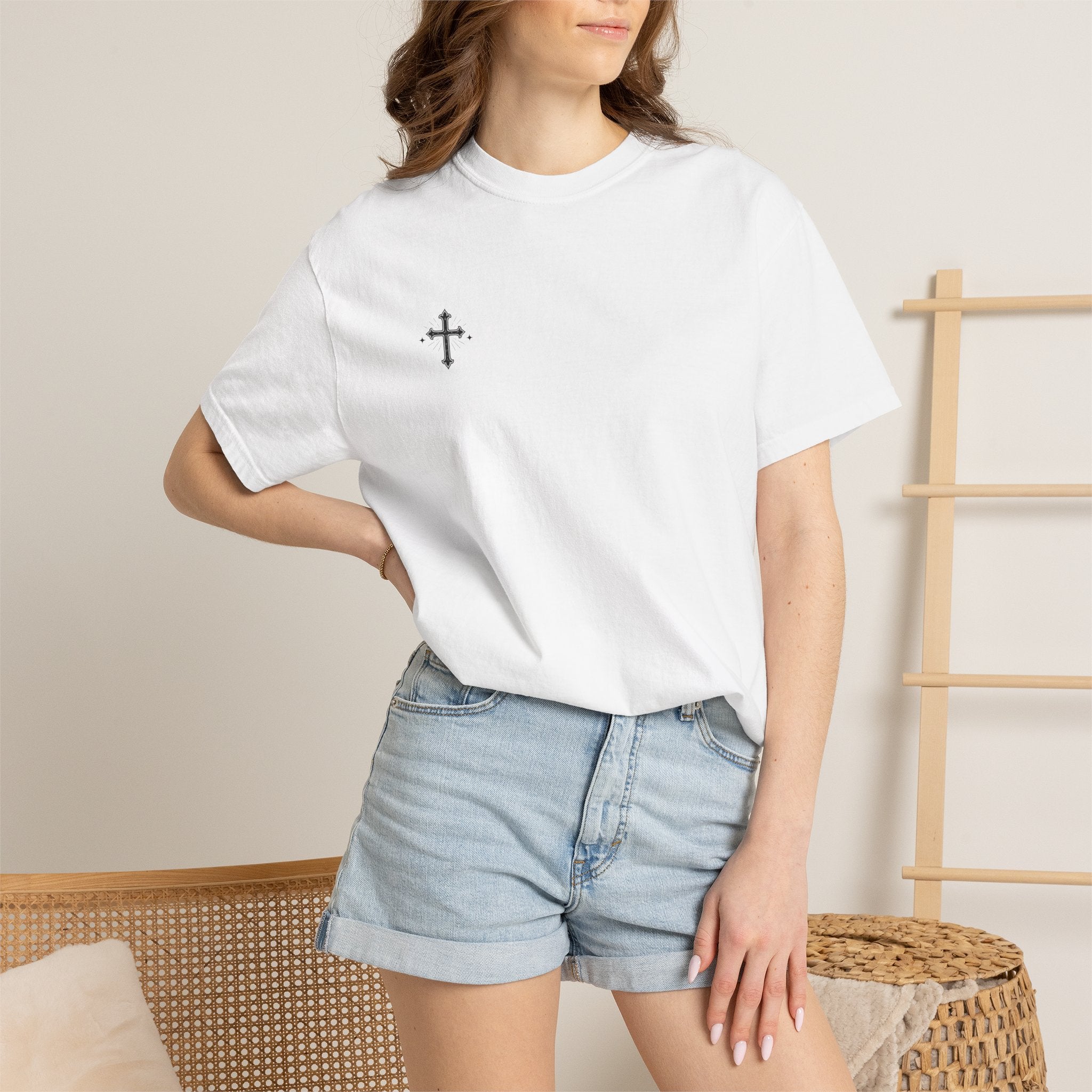 Jesus Is My Shepherd T-Shirt — Faith Graphic Tee with Cross (Psalm 23)