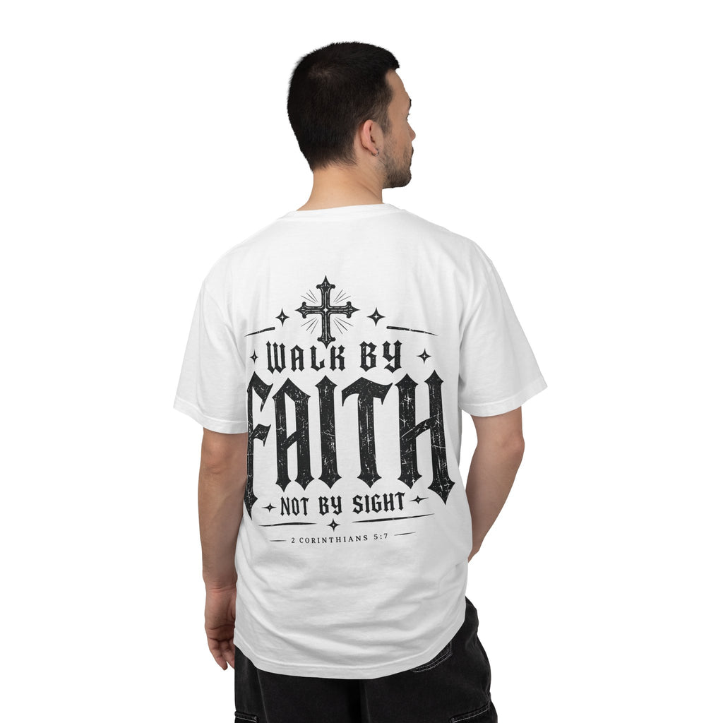 Walk By Faith T-Shirt — "Walk By Faith Not By Sight" Christian Tee