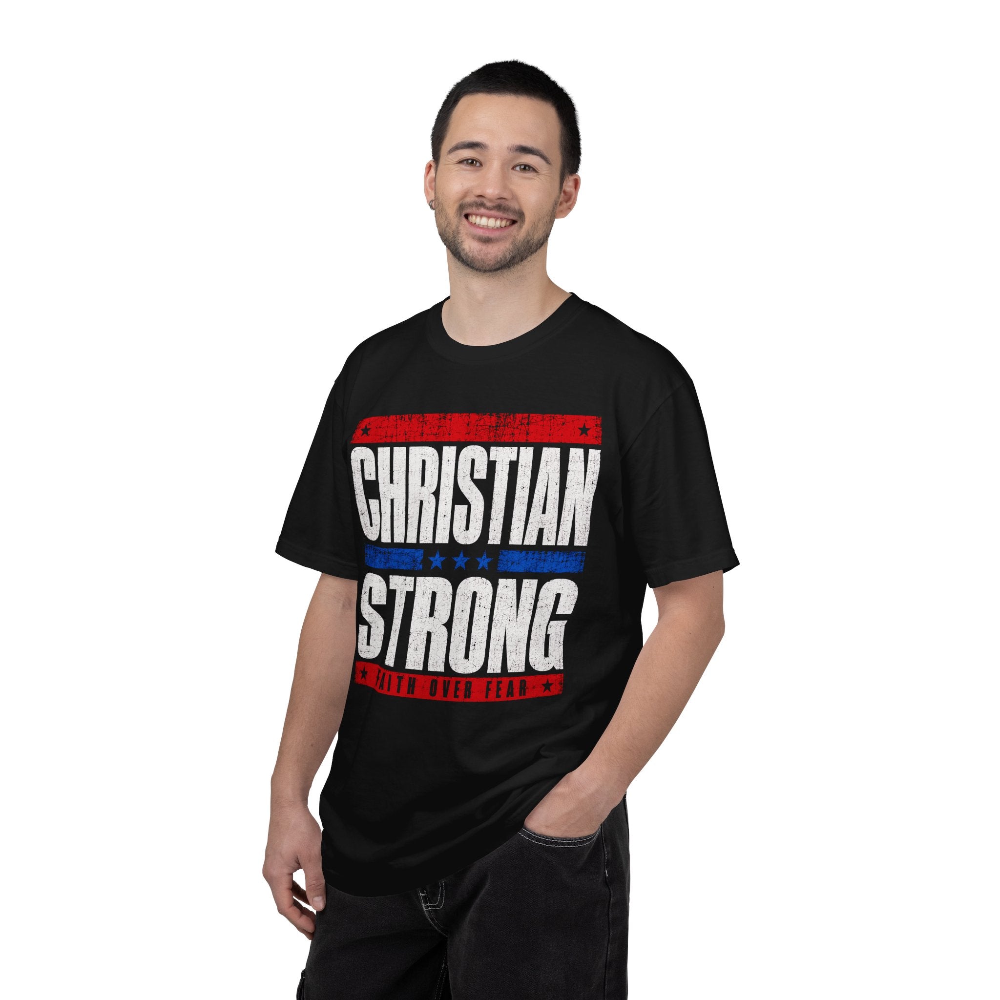 Christian Strong T-Shirt — Faith Over Fear Graphic Tee