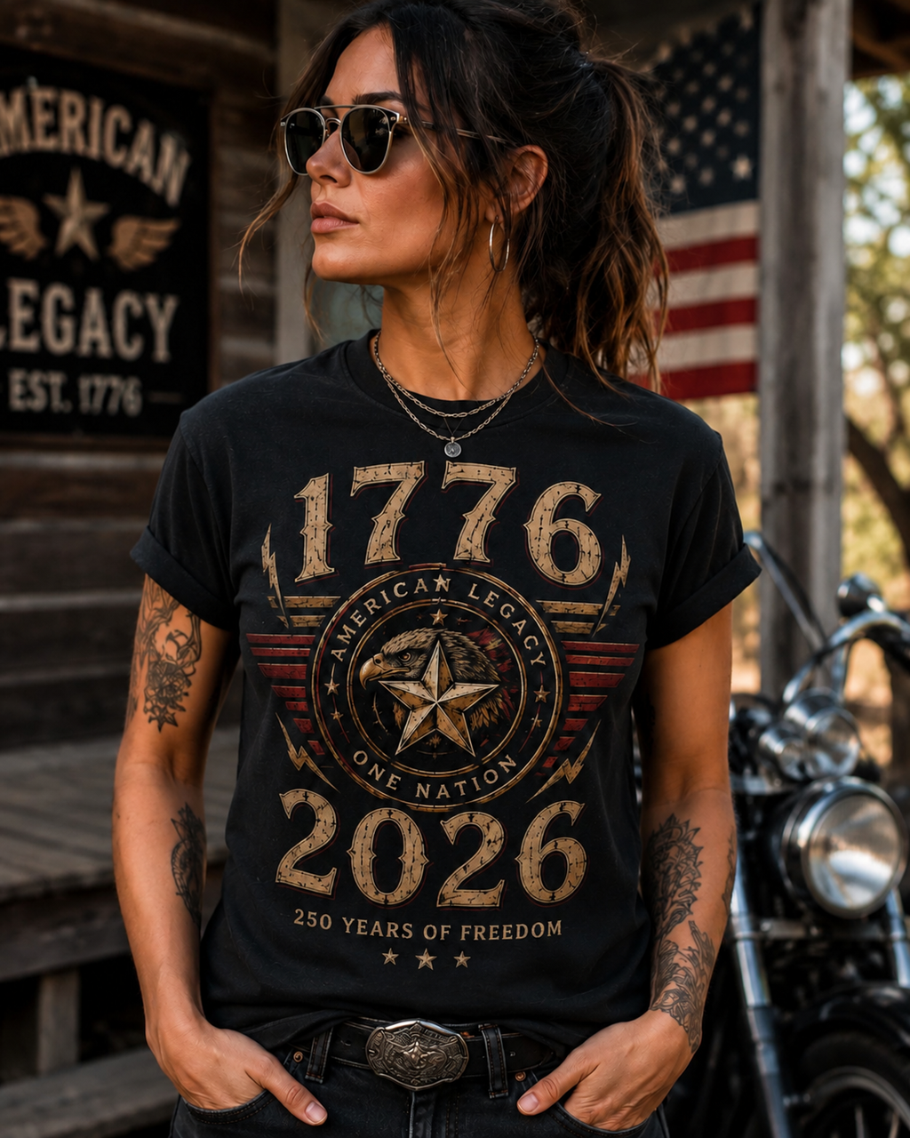 1776–2026 American Legacy T-Shirt — 250 Years of Freedom Patriotic Shirt