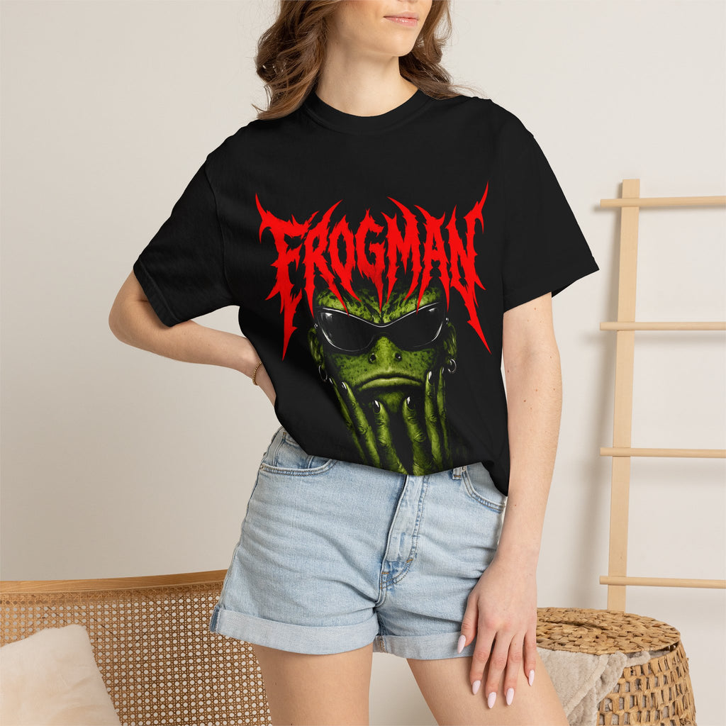 Frogman Graphic T-Shirt — Retro Metal Band Style Tee