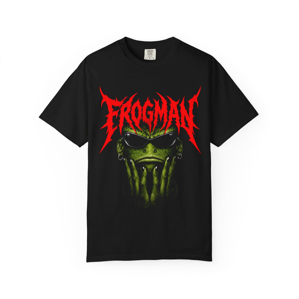 Frogman Graphic T-Shirt — Retro Metal Band Style Tee