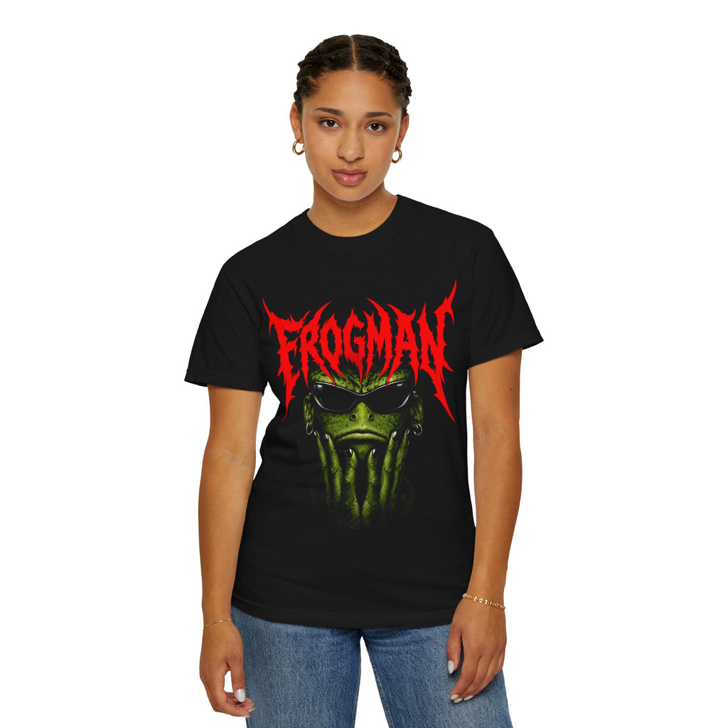 Frogman Graphic T-Shirt — Retro Metal Band Style Tee