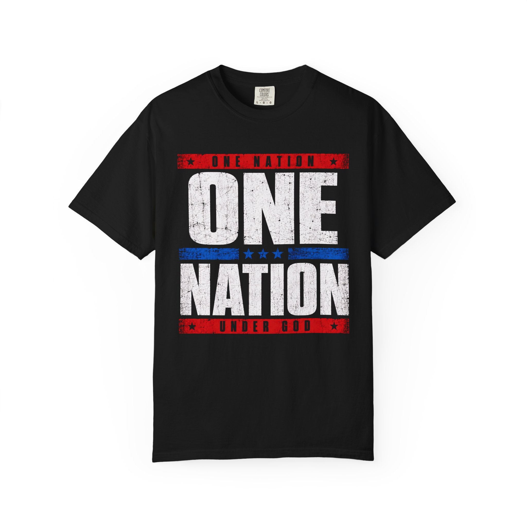 One Nation T‑Shirt — Patriotic American Flag Style Tee