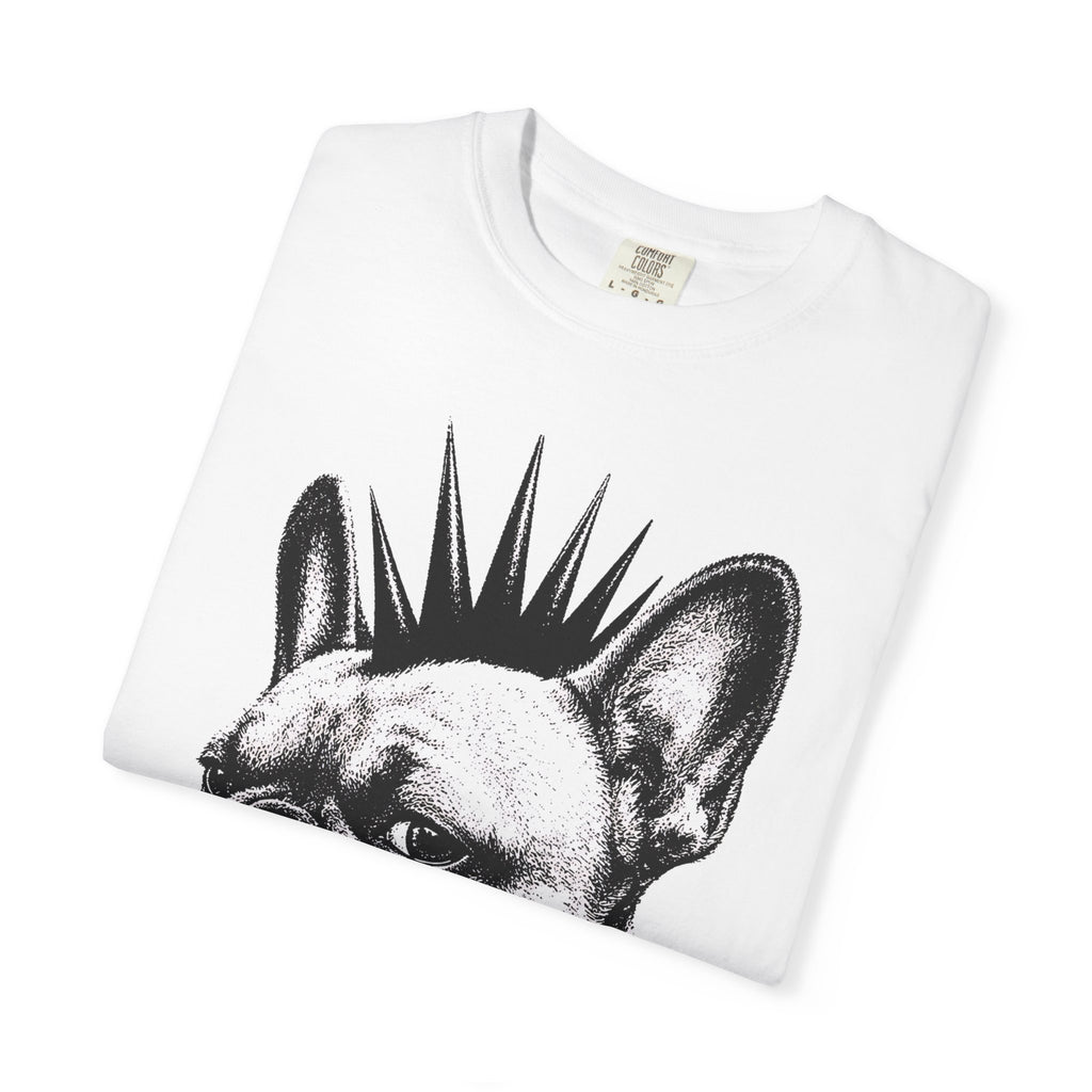 Punk French Bulldog T-Shirt — Spiked Collar Bulldog Graphic Tee