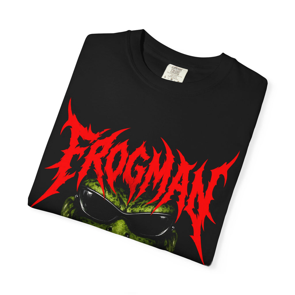 Frogman Graphic T-Shirt — Retro Metal Band Style Tee